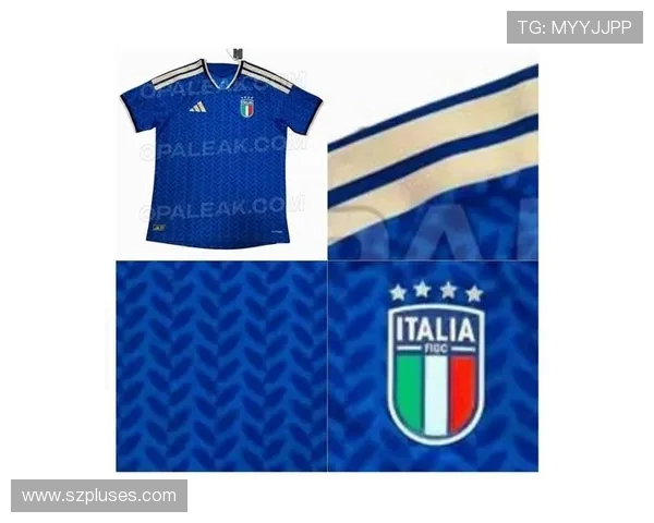 意大利2026世界杯球衣亮相 蓝色底色树叶条纹搭配金色饰品设计独特